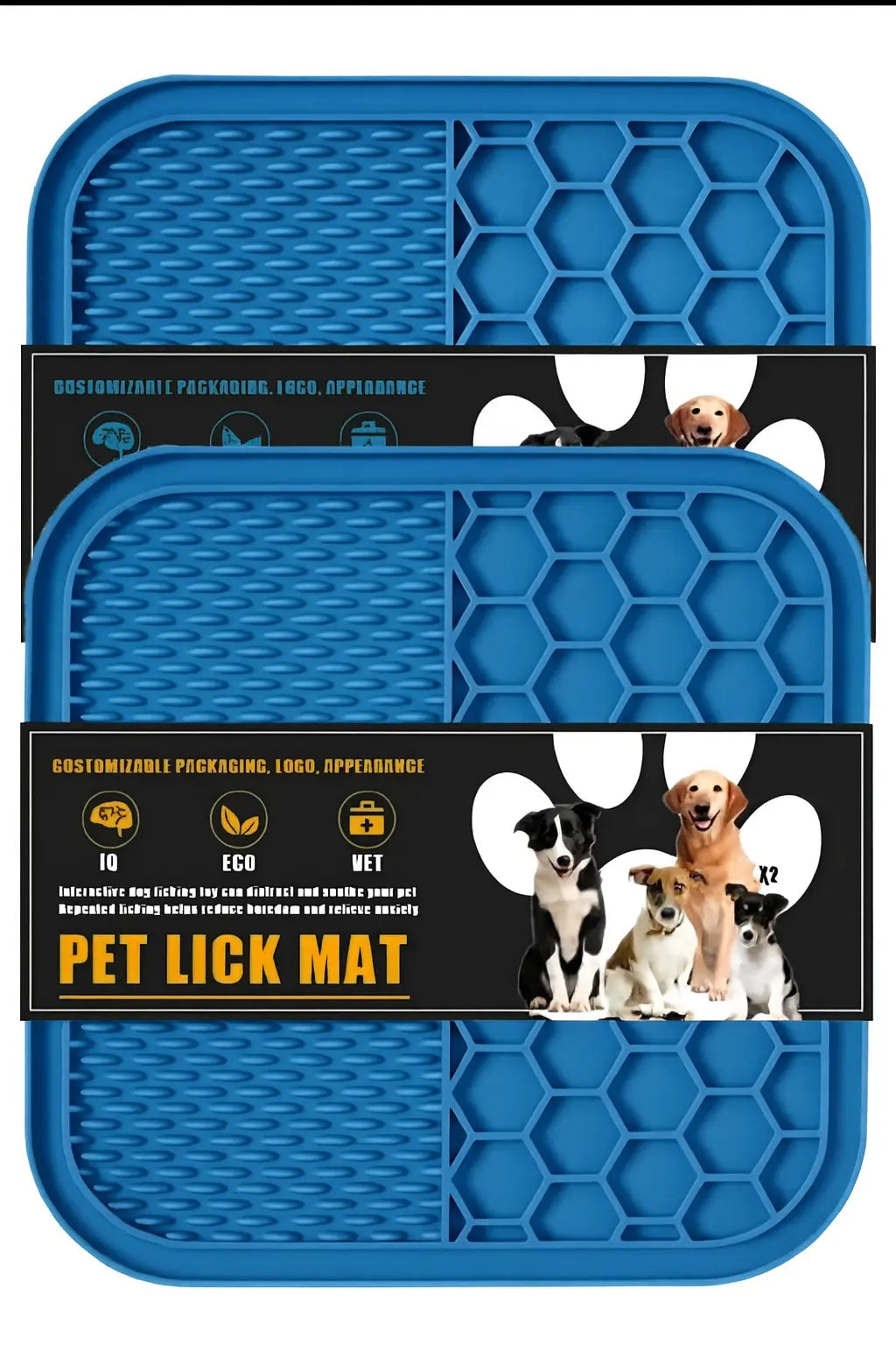 Dog Lick Mat – Slow-Feed & Calming Silicone Licking Pad for Dogs Chew Crew